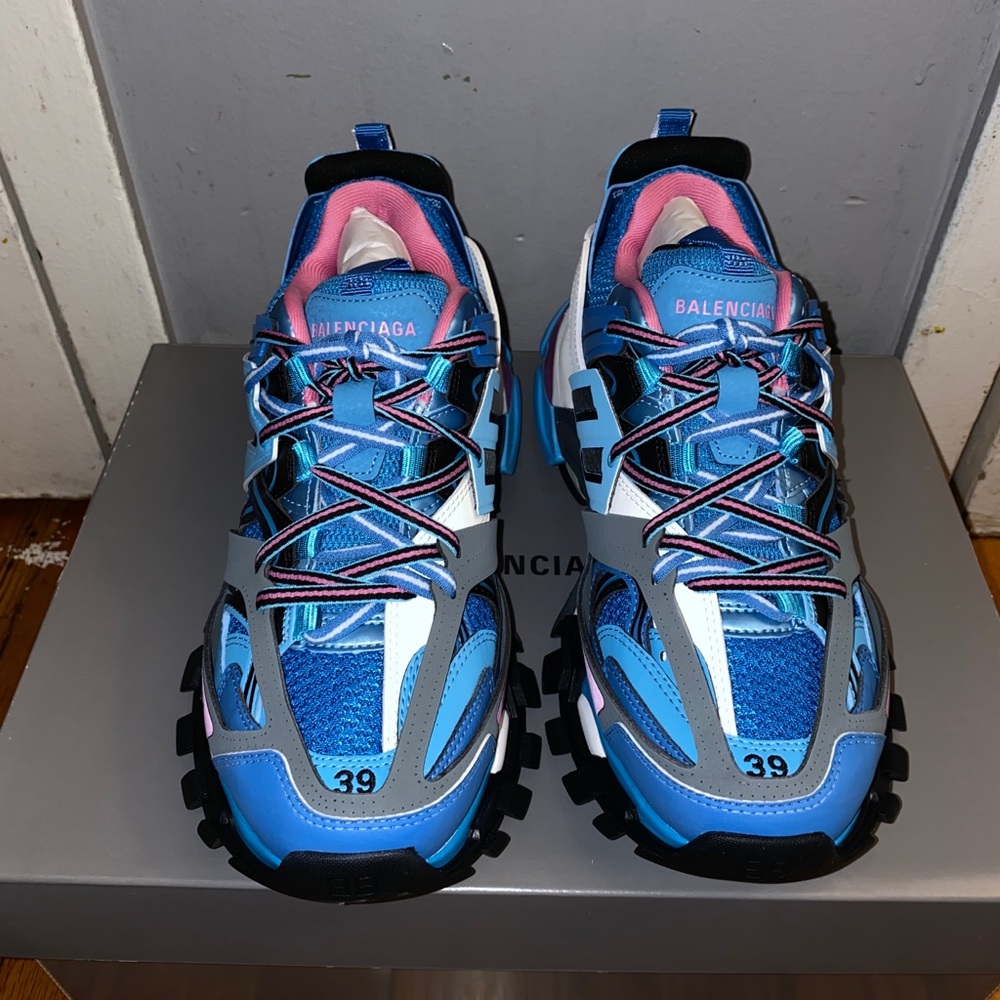 Balenciaga Track logo-mesh and rubber sneakers